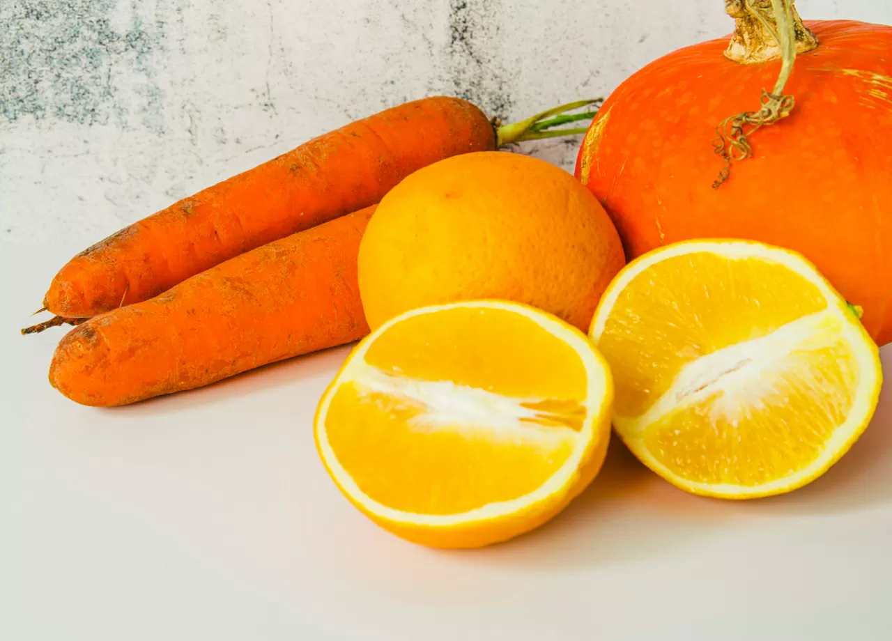 La salute arancione succo